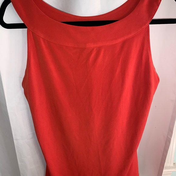 Medium Orange Calvin Klein sleeveless formal top! - Picture 3 of 4